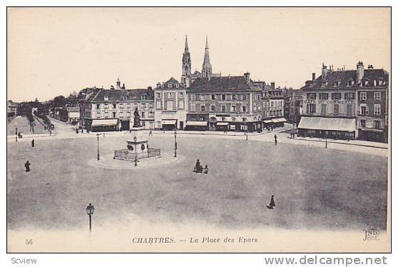 CHARTRES, La Place des Epars, Eure et Loire, France, 10-20s
