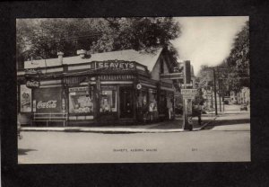 ME Seaveys Seavey's Ice Cream Parlor Store Auburn Maine Coca Cola Sign P...