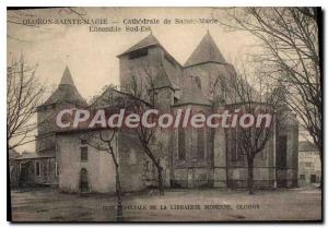 Postcard Old Cathedral Oloron Ste Marie