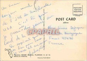 Modern Postcard Miami beach florida beauty at Nitetime