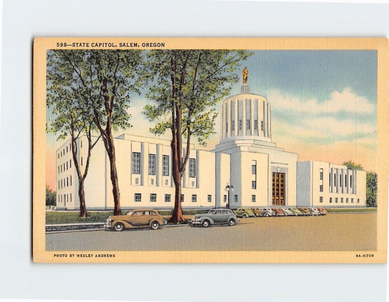 Postcard State Capitol Salem Oregon USA