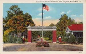 J76/ Alexandria Louisiana Postcard Linen Entrance State Hospital  341