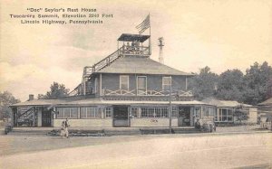 Seylars Rest House Tuscarora Summit Lincoln Highway Pennsylvania 1930s postcard