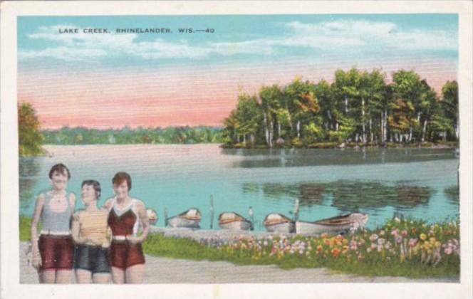 Wisconsin Rhinelander Scene At Lake Creek
