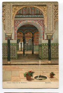 3056088 SPAIN Sevilla Alcazar Vintage lithograph PC1