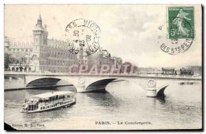 Old Postcard Paris La Conciergerie