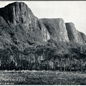 c1908 Portencross, UK Three Sisters Basalt Cliffs West Kilbride Scotland Litho