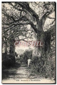 Postcard Old Tree Baobad Mombasa