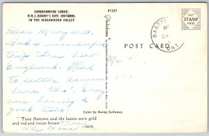 Barry's Bay Ontario Canada 1950s Postcard Combermere Lodge