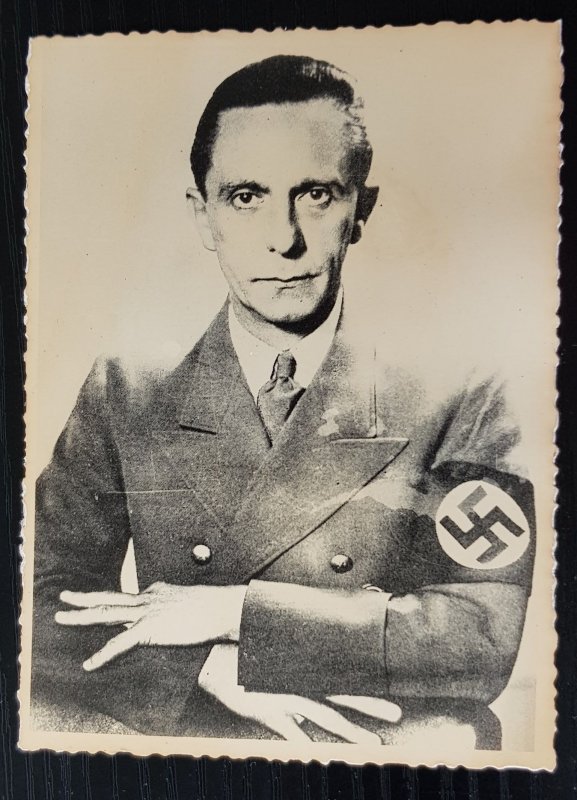 GERMANY THIRD 3rd REICH ORIGINAL WWII PRESS PHOTOGRAPH JOSEPH GOEBBELS