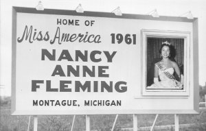 J61/ Montague Michigan RPPC Postcard 1961 Miss America Nancy Fleming 278