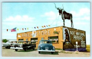 KADOKA, South Dakota SD ~ Roadside RANCH STORE 1950s Cars  Postcard