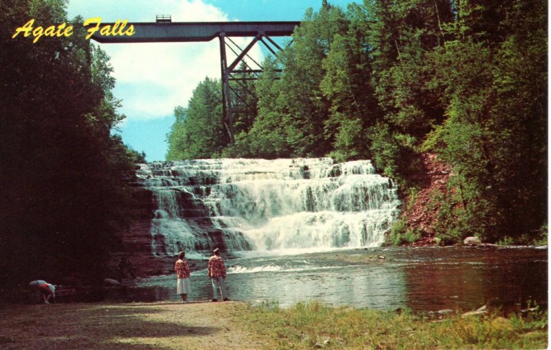 US  PC2590   AGATE FALLS, TROUT CREEK,  MICHIGAN