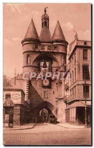 Bordeaux Old Postcard Door of the big clock