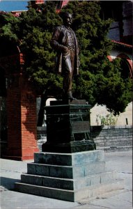 Statue of Henry Flagler, Railroader Flagler College St Augustine FL Postcard U71