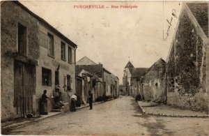 CPA PORCHEVILLE - Rue Principale (246828)