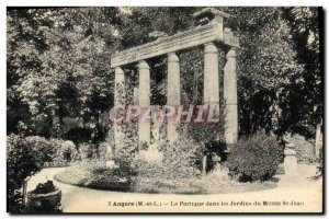 Old Postcard Angers In The Swing Les Jardins Du Musee St Jean