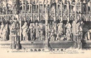 BR92748 postcard  cathedrale de chartres fragment du tour du choeur  france