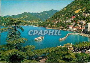 Modern Postcard the Como Lake to villa geno