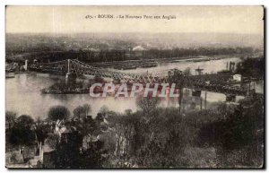 Rouen Postcard Old New Bridge to English