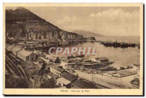 Algeria Oran Old Postcard Harbor View