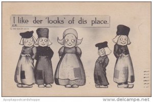 Young Dutch Children I Like Der Looks Of Dis Place 1912