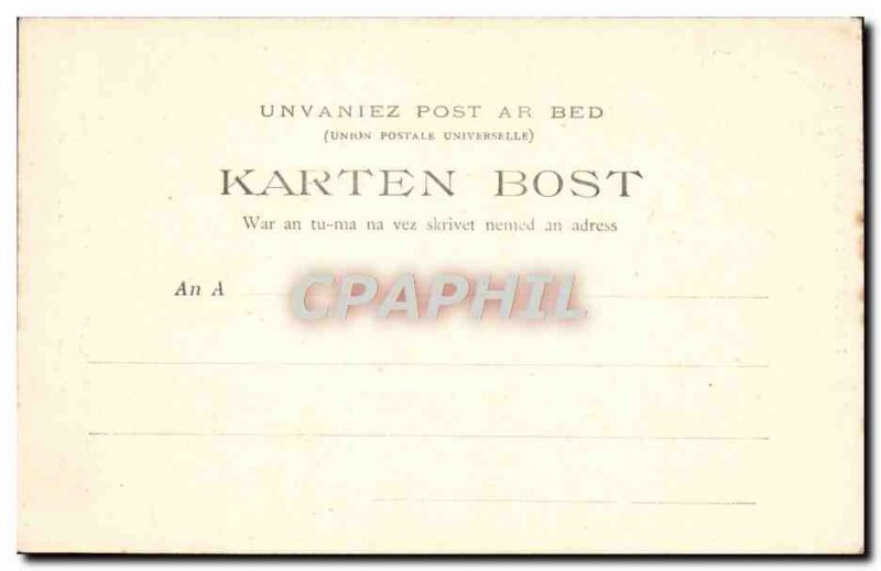 Old Postcard Treguier Cathedral Botrel