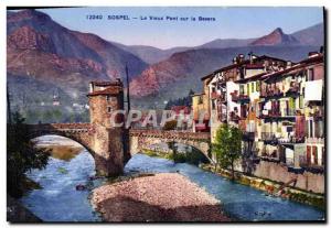 Old Postcard Sospel Old Bridge On Bevera