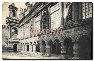 Old Postcard La Rochelle Facade of the Interior Court of the City Hall