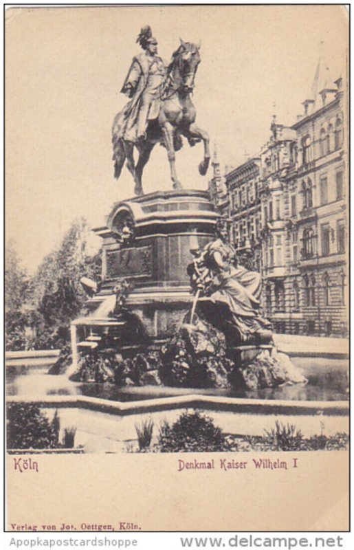Germany Koeln Denkmal Kaiser Wilhelm I