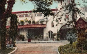Entrance to Hotel Glenwood, Riverside, California, Early Postcard, Unused