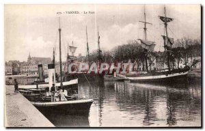 Old Postcard Vannes Le Port Boat