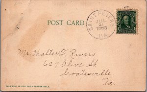 Postcard Hospital Pottstown PA #2 1908