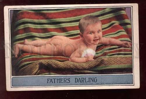 3027371 Little Boy on Towel. Vintage Photo PC