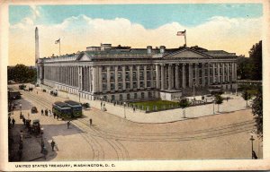 Washington D C Trolleys At The United States Treasury