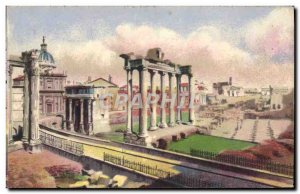 Old Postcard Roma Foro Romano dal Campidoglio veduto