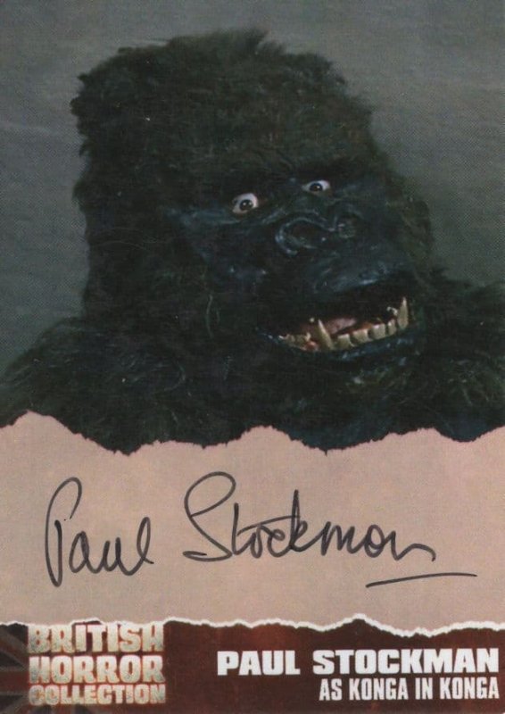 Konga Spoof King Kong Film Paul Stockman Hand Signed Card