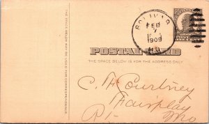 1909 UX20 McKinley Postal Card Insurance Assessment Bolivar to Fairplay MO