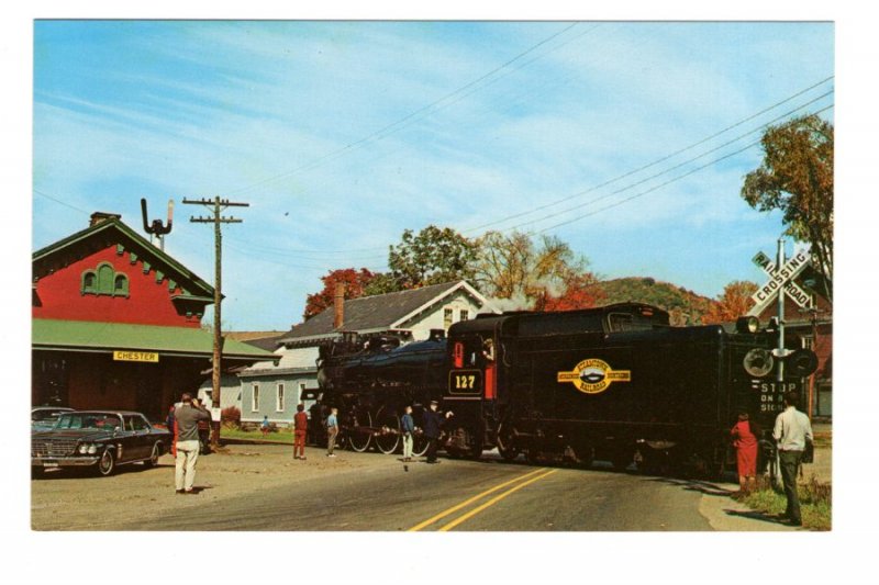 Steantown Railroad, Railway Train at Station, Bellows,  Vermont