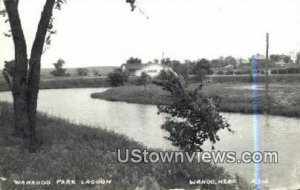 Real Photo - Wanahoo Park Lagoon in Wahoo, Nebraska