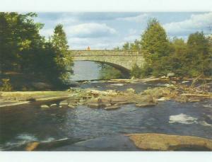 Unused Pre-1980 BRIDGE SCENE Adirondacks - Tupper Lake New York NY HQ9445