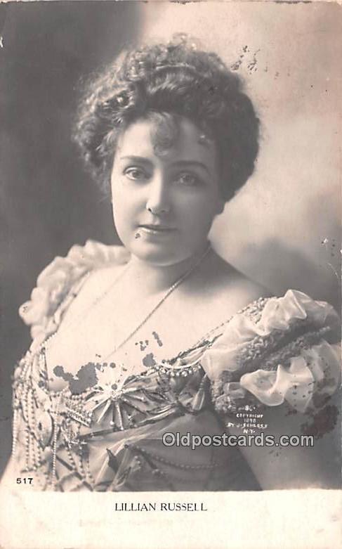 Lillian Russell Movie Star Actor Actress Film Star 1910 