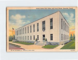 Postcard United States Post Office and Court House Amarillo Texas USA