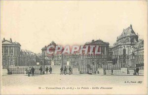 Old Postcard Versailles (S and O) Palace Gate of Honor