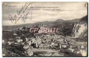 Postcard Old Sisteron Vue Generale