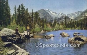 Longs Peak, Bear Lake - Rocky Mountain National Park, Colorado CO Postcard