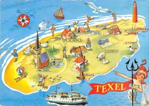 BT4791 Texel map cartes geographiques Netherlands 2