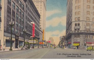 CLEVELAND, Ohio, 1930-40s; Playhouse Square, Looking East