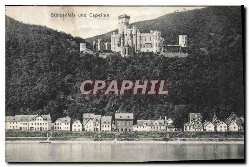 Old Postcard Stolzenfels und Capellen