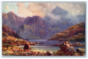 c1910 Snowdon From Llyn Llydaw Picturesque Wales Oilette Tuck Art Postcard 
